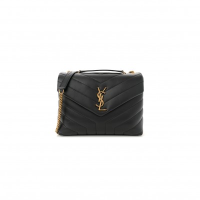 YSL LOULOU SMALL IN QUILTED LEATHER 494699DV7271000 (23*17*9cm)